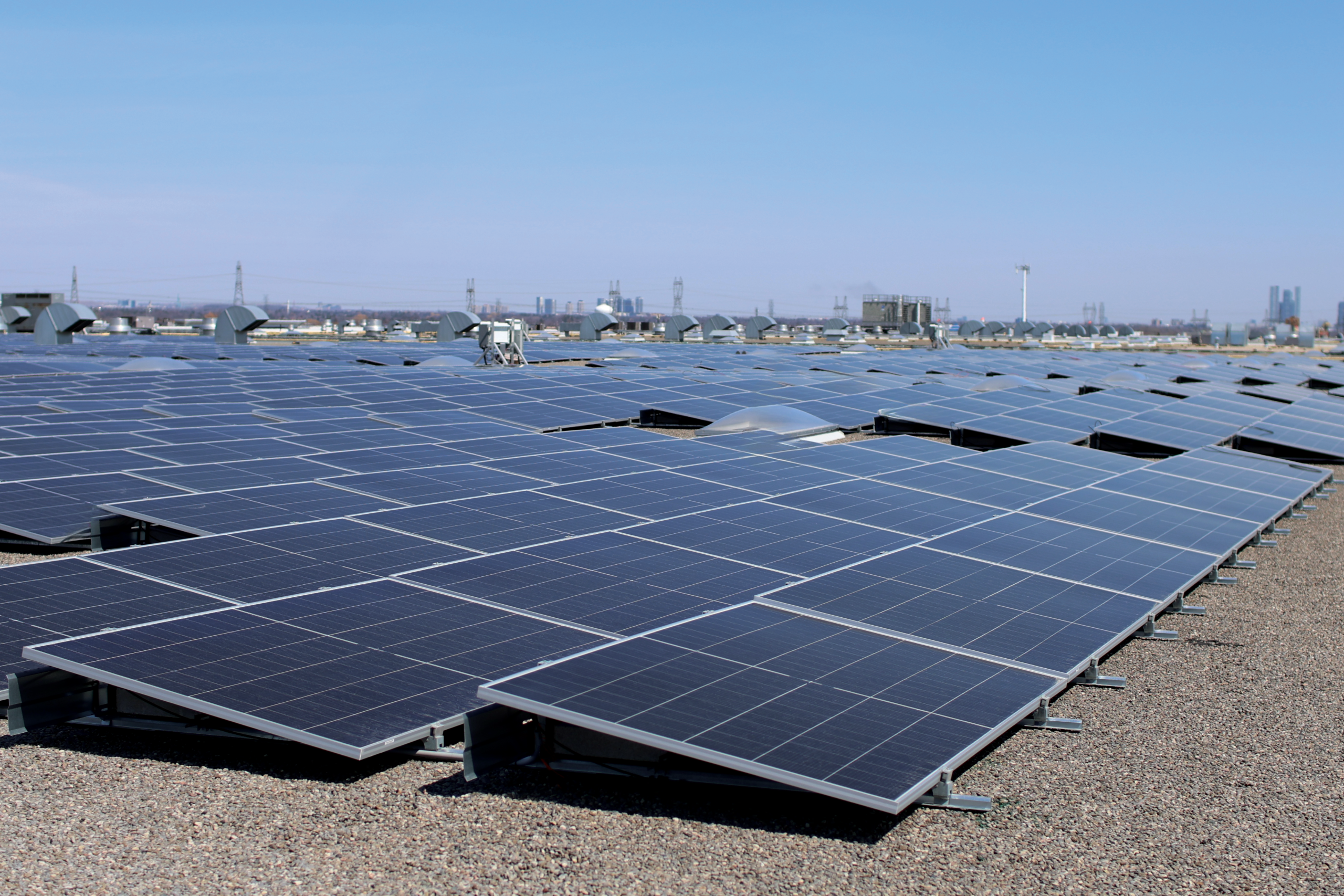 Circuit Energy team conducting a rooftop solar assessment at an Ontario industrial facility